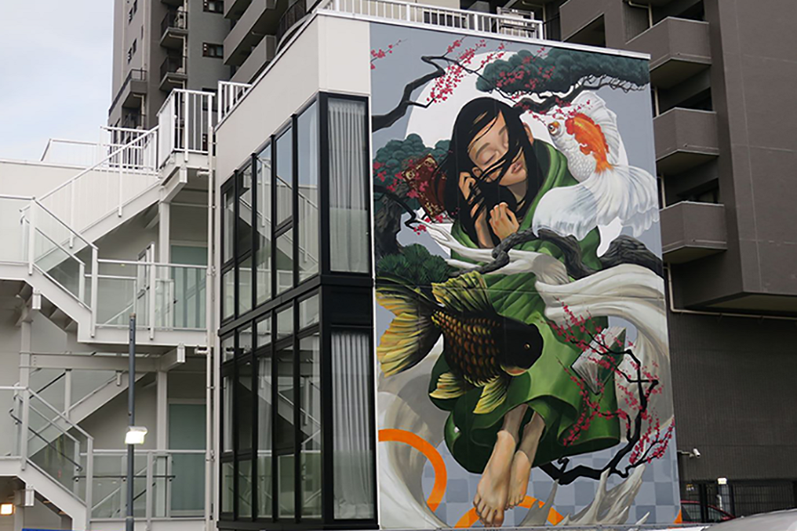 2019年12月より稼働した「武相庵」は壁画が目を引く