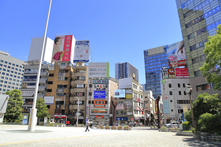 	品川駅前の様子