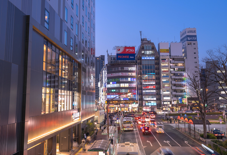 	五反田駅前の様子