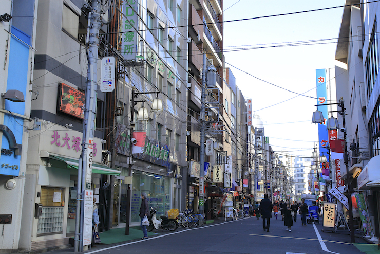 	大塚駅北口の飲食店エリア