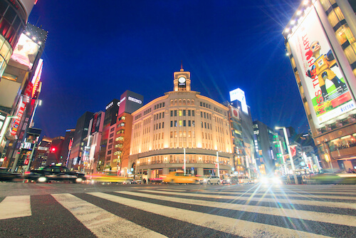 東京メトロ銀座線銀座駅周辺の画像