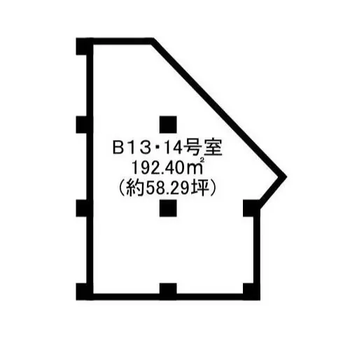 亀有のカフェ・喫茶店居抜きの平面図