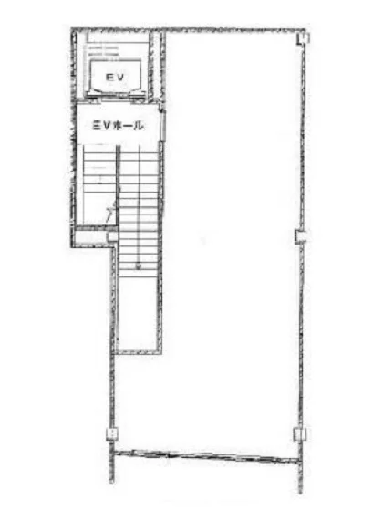 神田のスケルトン物件の平面図