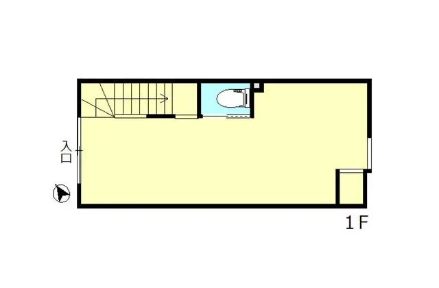 焼肉屋の居抜き物件の平面図