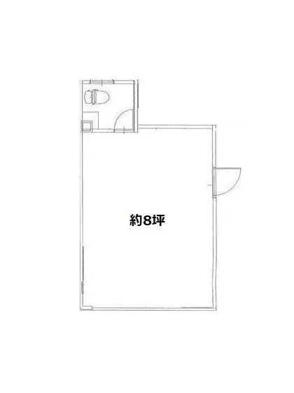 六本木の居抜き店舗の平面図