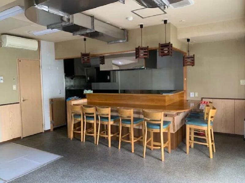 北野の居抜き店舗の内装