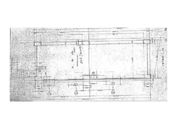 桜新町のスケルトン店舗物件の平面図