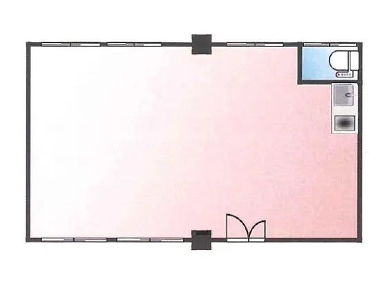 貸店舗(事務所仕様)の平面図