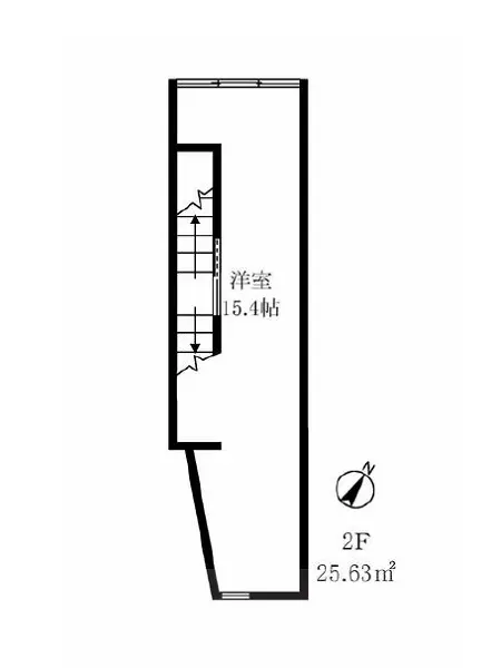 貸店舗(スケルトン)の平面図