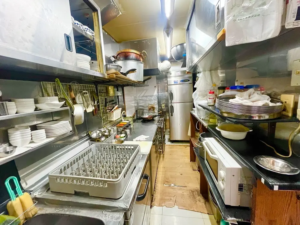 茅ケ崎の居抜き店舗の厨房