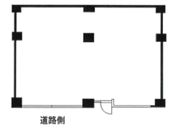 六本木の居抜き店舗の平面図