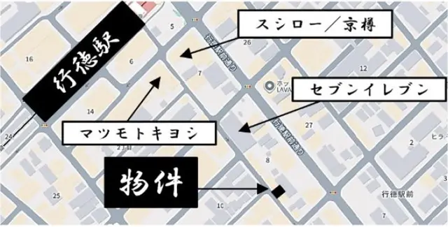 行徳の居酒屋居抜きの地図