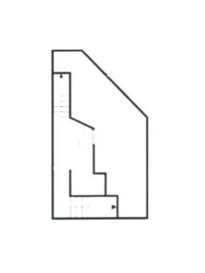麻布十番のカフェ・喫茶店居抜きの平面図