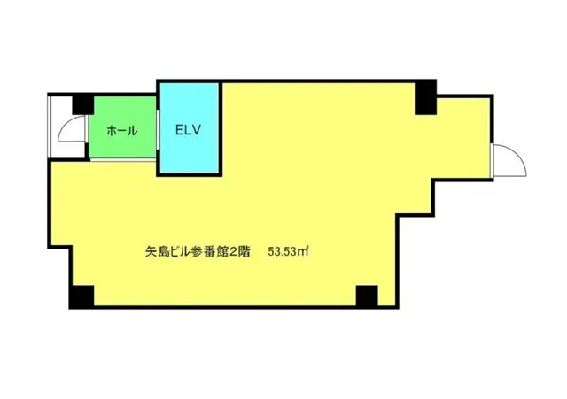 池袋の居抜き店舗の平面図