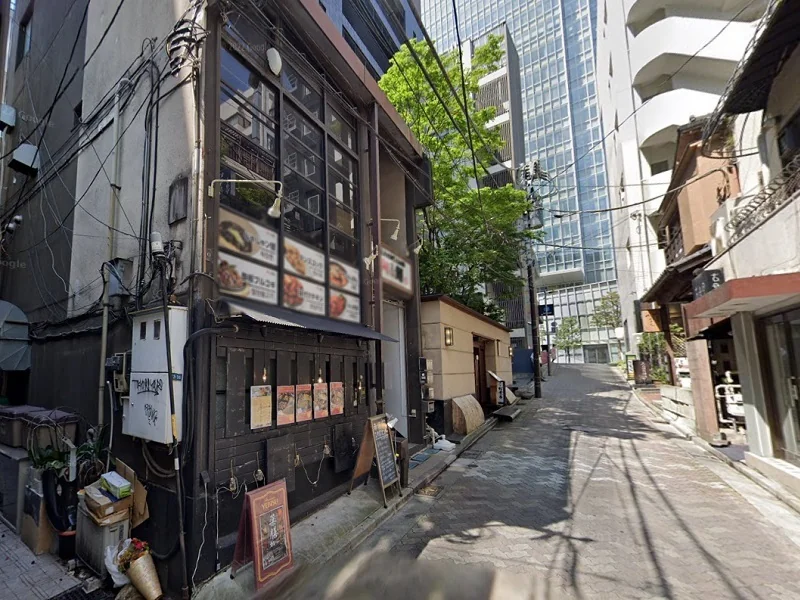 赤坂の居抜き店舗の外観