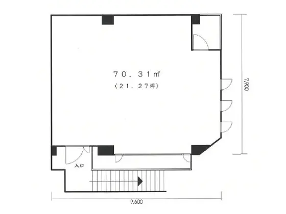 みずほ台のスケルトン物件の平面図