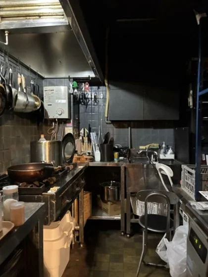 経堂の居抜き店舗の厨房