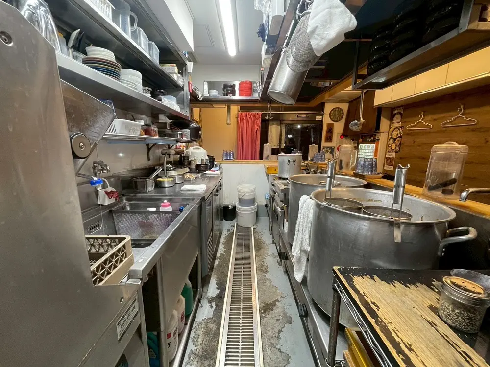 渋谷の居抜き店舗の厨房