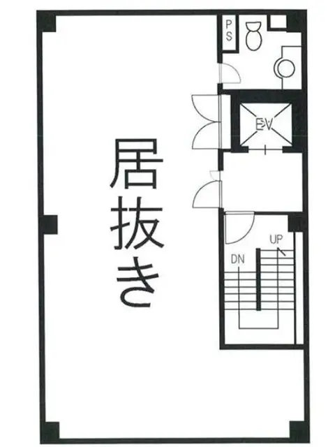 本厚木の居酒屋居抜きの平面図