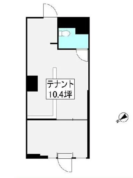テイクアウトの居抜き物件の平面図