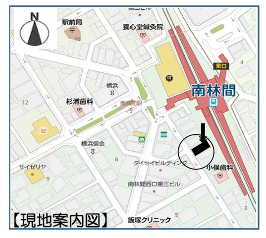 和食の居抜き物件の地図