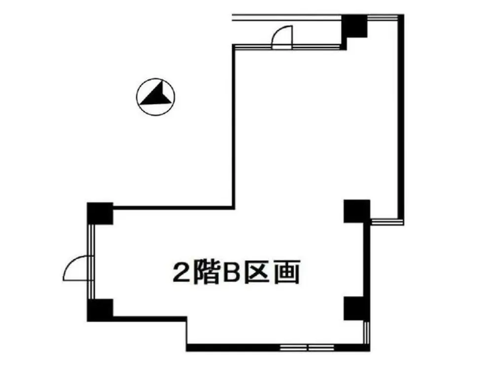 中目黒の居抜き店舗の平面図
