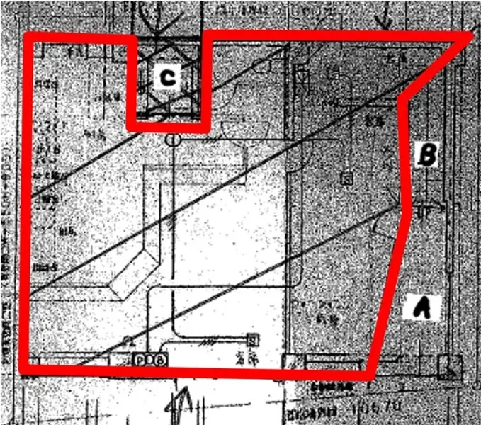 居酒屋の居抜き物件の平面図