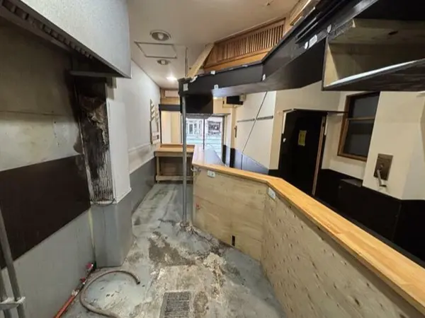 ラーメンの居抜き物件の内装