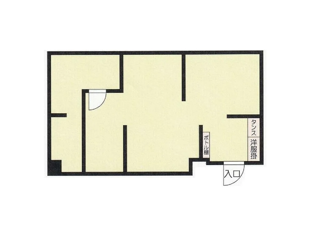 横須賀中央の居抜き店舗の平面図