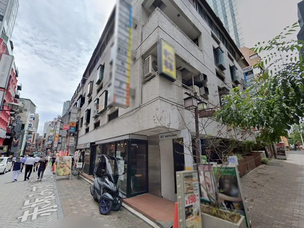 赤坂の居抜き店舗の外観