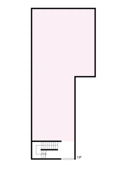 貸店舗(スケルトン)の平面図