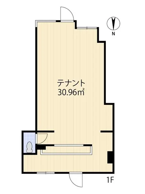目白のスケルトン物件の平面図