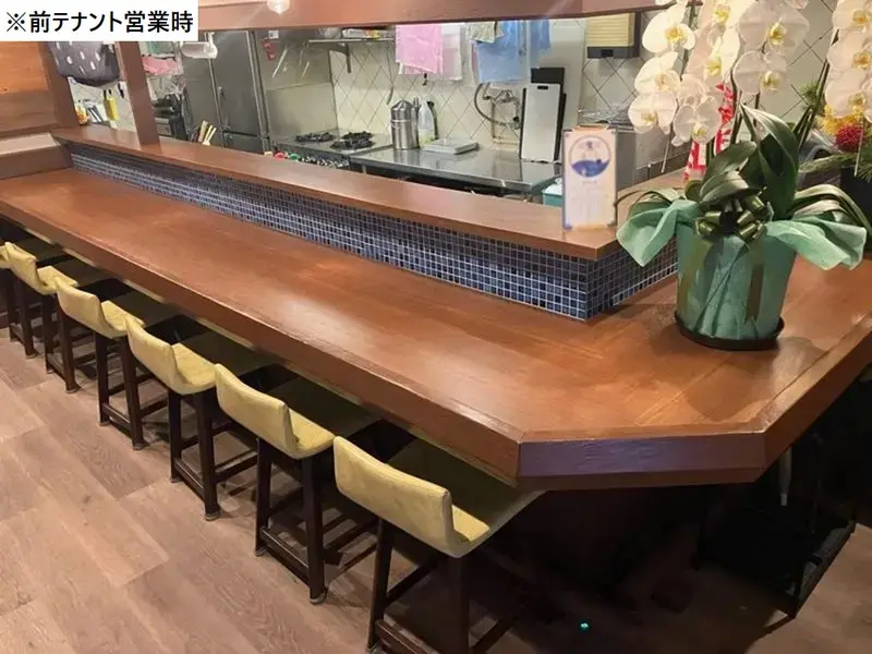 武蔵中原の居抜き店舗の内装
