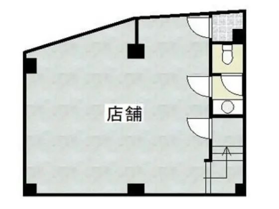 大泉学園の事務所仕様物件の平面図