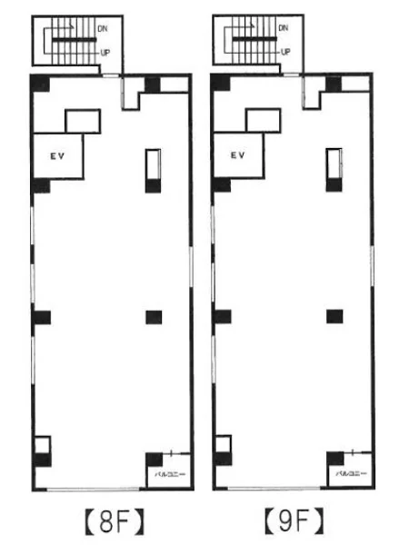居酒屋の居抜き物件の平面図