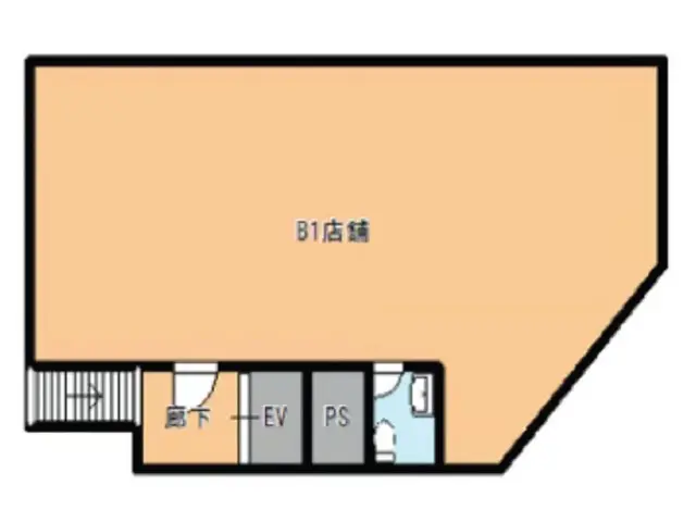西川口の居抜き店舗の平面図