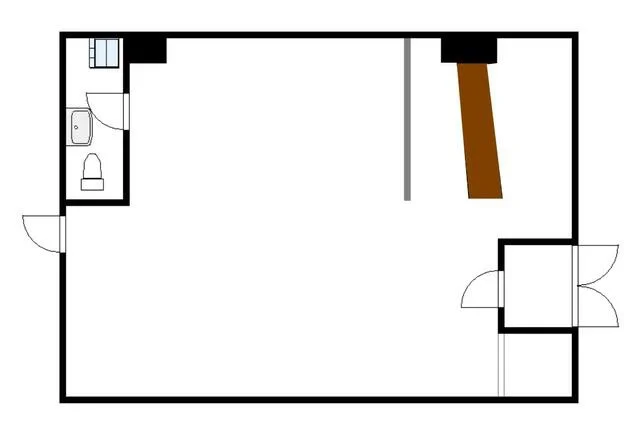 スナック・パブの居抜き物件の平面図