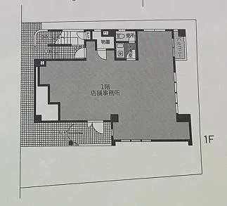 朝霞のスケルトン物件の平面図