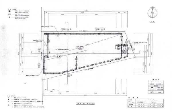 カフェ・喫茶店の居抜き物件の平面図