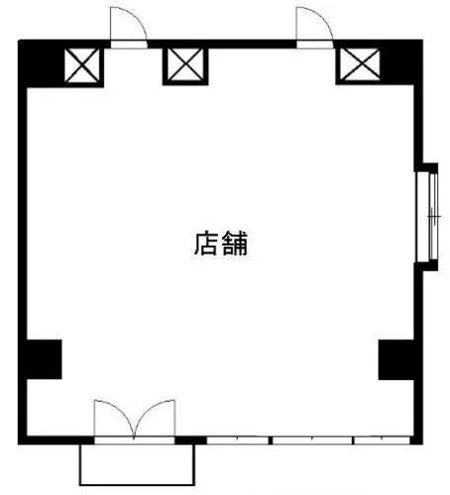 柏のスケルトン物件の平面図