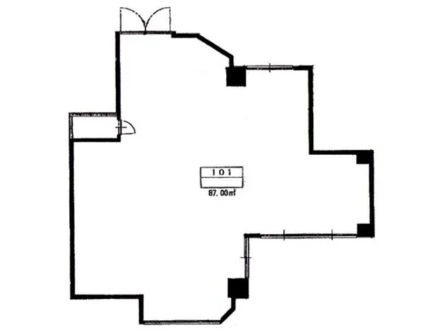大久保のスケルトン物件の平面図