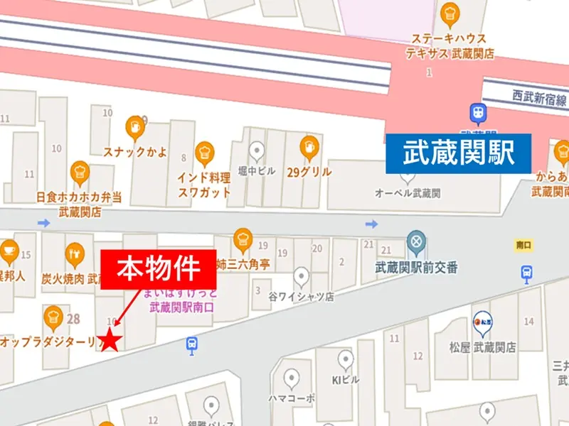 居酒屋の居抜き物件の外観