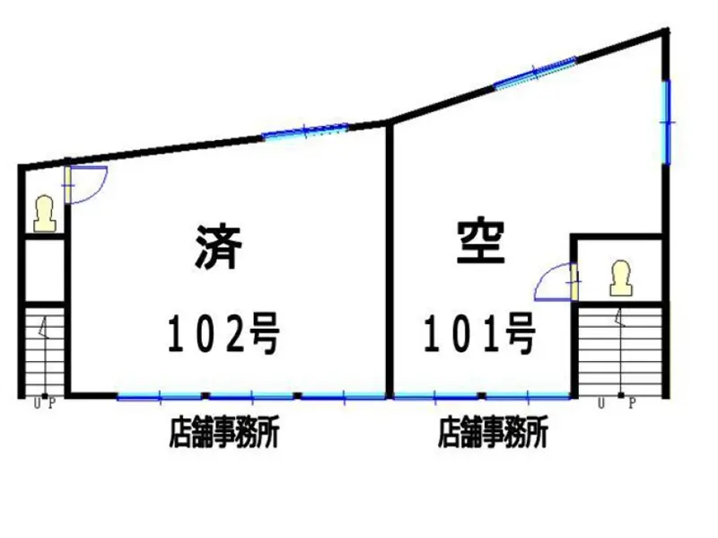 池袋のラーメン居抜きの平面図