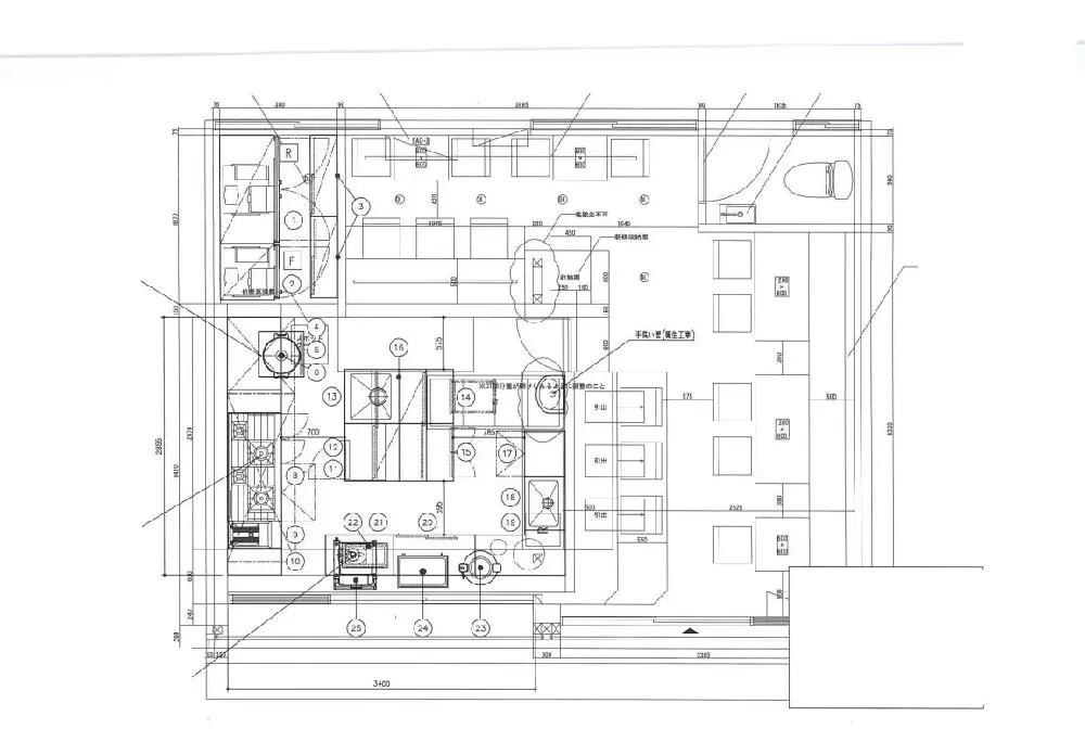 新杉田の居抜き店舗の平面図