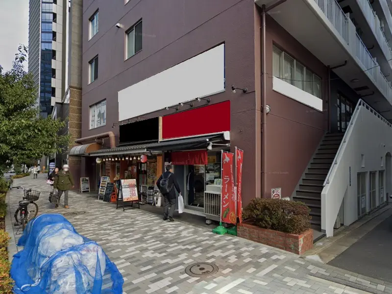 代々木のラーメン居抜きの外観