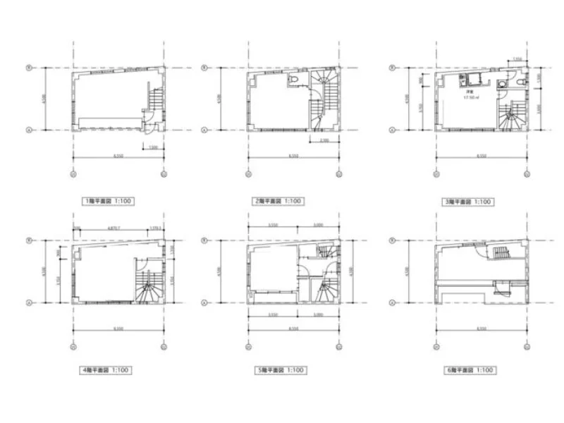 貸店舗(スケルトン)の平面図