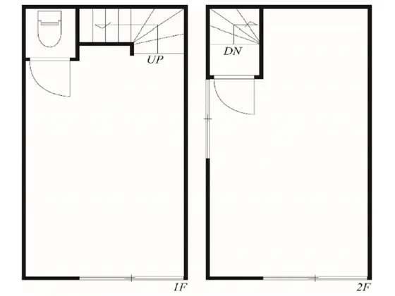 亀有の事務所仕様物件の平面図