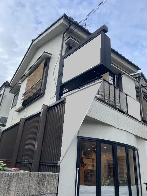 大師前の鉄板焼き居抜きの外観