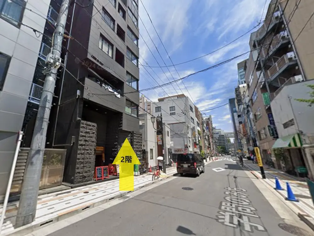 湯島のスケルトン店舗物件の外観