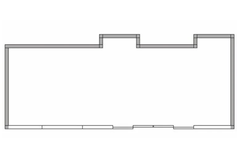 貸店舗(スケルトン)の平面図
